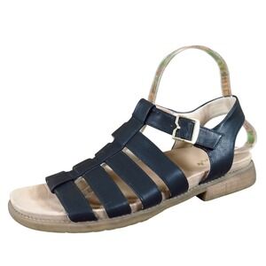 Dr. Scholl's A OK Women Sandal Size 8.5 Casual Comfort Gladiator Black Synthetic